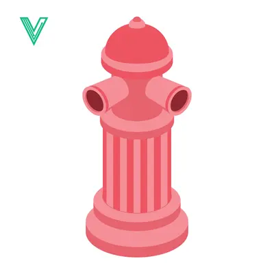 Aset premium populer: Red Fire Hydrant Isometric Illustration