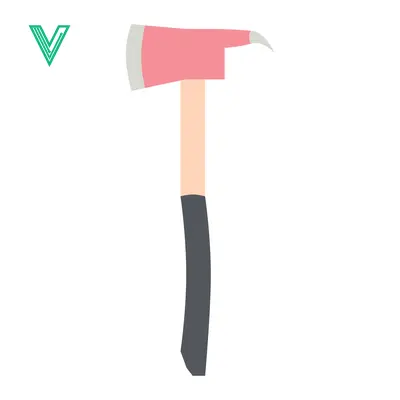 Firefighter Axe Tool Illustration