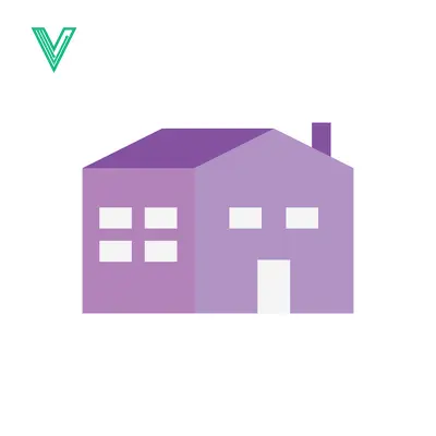 Aset premium populer: Simple Purple House Icon with Windows and Door