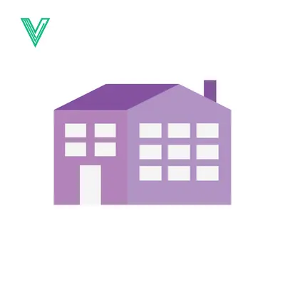 Simple Purple House Icon Vector Illustration