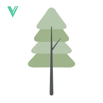 Minimalist Evergreen Tree Illustration