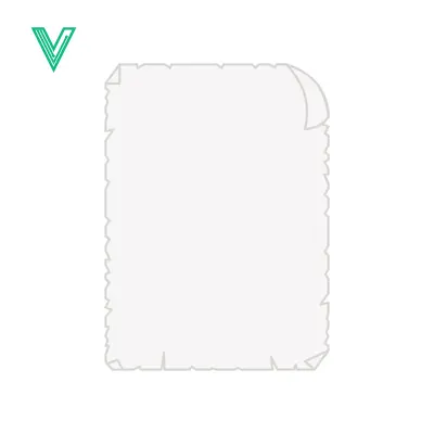 Blank Old Paper Scroll with Torn Edges