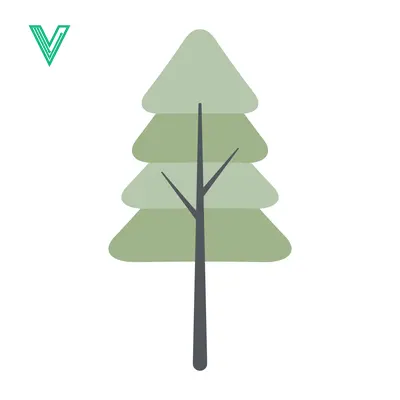 Popular premium asset: Stylized Evergreen Tree Illustration Minimalist Design