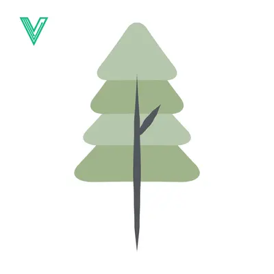 Minimalist Evergreen Tree Illustration