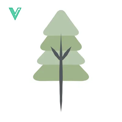 Minimalist Evergreen Tree Illustration