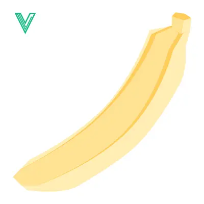 A single ripe yellow banana isolated on a white background