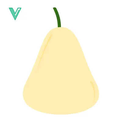 Popular premium asset: Simple Yellow Pear Fruit Illustration