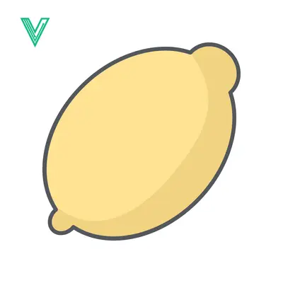 Simple Yellow Lemon Fruit Illustration