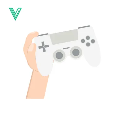 Hand Holding a White Video Game Controller for Gaming