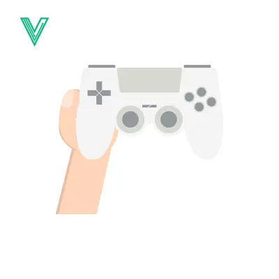 Hand Holding White Video Game Controller for Gaming