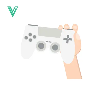 Hand Holding a White Video Game Controller for Gaming