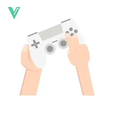 Hands holding a white video game controller playing games