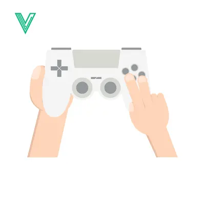 Hands holding a white video game controller ready to play