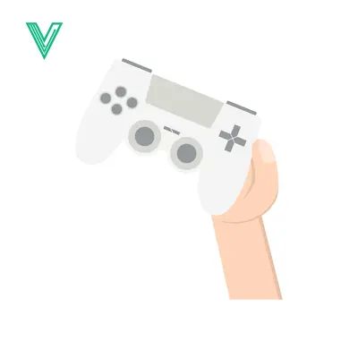Hand Holding White Video Game Controller for Gaming