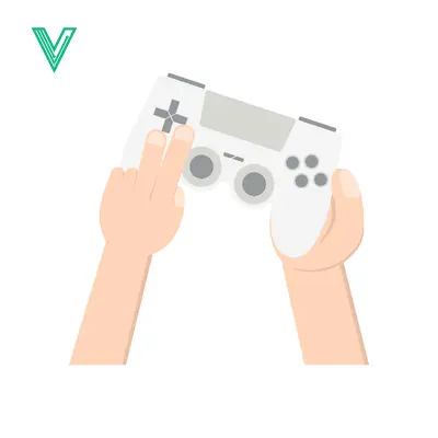 Hands holding a white video game controller ready to play