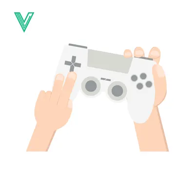 Hands holding a white video game controller ready to play