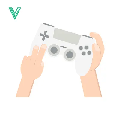 Hands holding a white video game controller ready to play