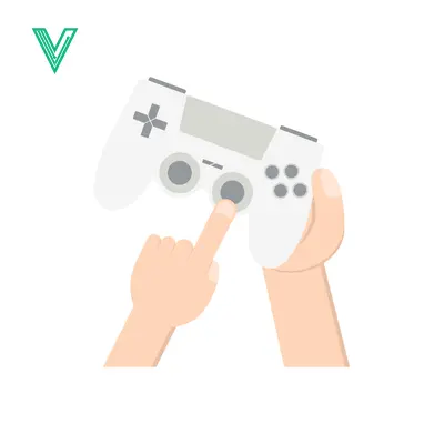 Hands holding a video game controller playing a game