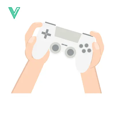 Hands holding a white video game controller ready to play