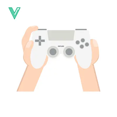 Hands holding a white video game controller ready to play