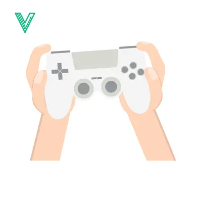 Hands holding a white video game controller ready to play