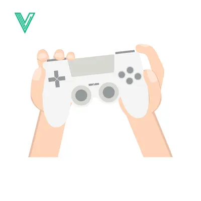 Hands holding a white video game controller ready to play
