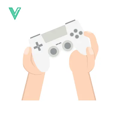Hands holding a white video game controller ready to play