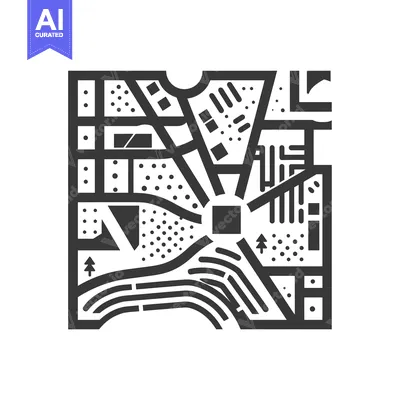 Popular premium asset: Abstract Geometric Cityscape Map