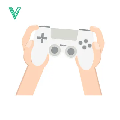 Hands holding a white video game controller ready to play
