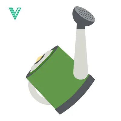 Green Watering Can with Sprinkler Head for Gardening