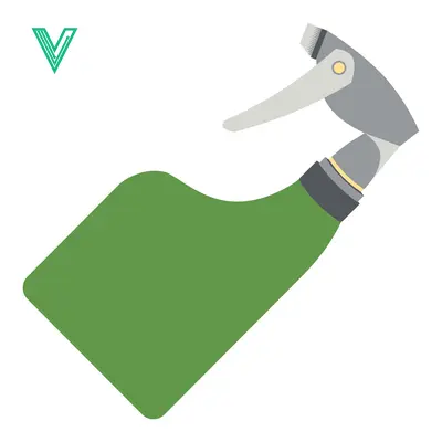 Green Spray Bottle for Cleaning and Gardening