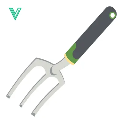 Illustration of a Garden Hand Fork Tool