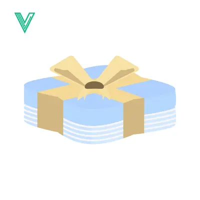 A Light Blue Gift Box with a Yellow Ribbon