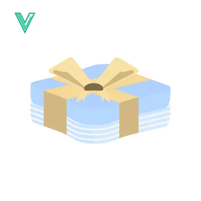 Light Blue Gift Box with Yellow Ribbon and Bow