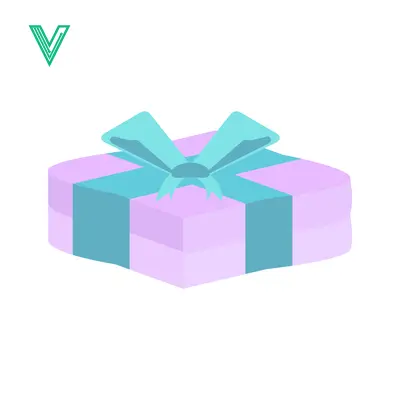 A beautifully wrapped gift box with a teal ribbon and bow presented on a white background