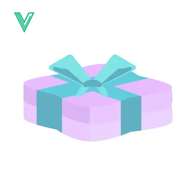 A beautifully wrapped gift box with a turquoise ribbon and bow presented in a soft purple hue symbolizing celebration and surprise