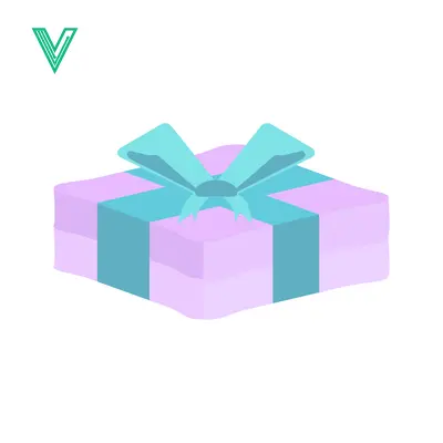 A beautifully wrapped gift box with a teal ribbon and bow presented on a white background