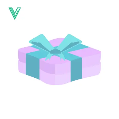 A beautifully wrapped gift box with a teal ribbon
