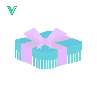 Turquoise Gift Box with Pink Ribbon and Bow