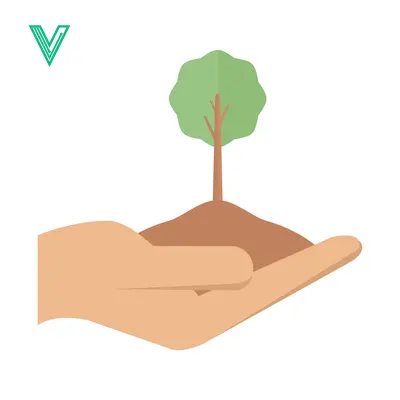 Hand Holding Soil with Young Tree Sapling Growing