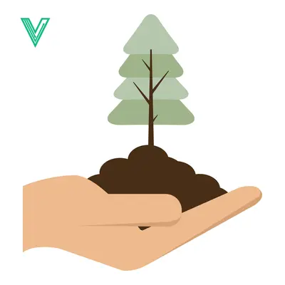 Hand Holding Young Tree Sapling in Soil for Planting