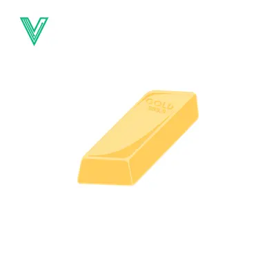 A single gold bar a symbol of wealth and investment