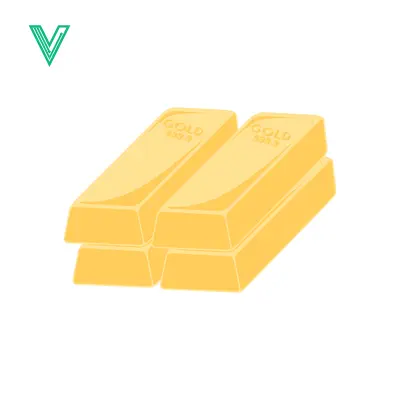 Stack of Gold Bars Illustration