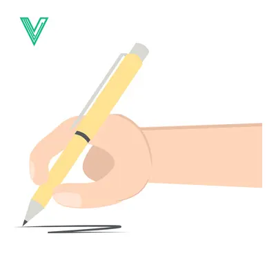 Hand Writing With A Pen On A White Background
