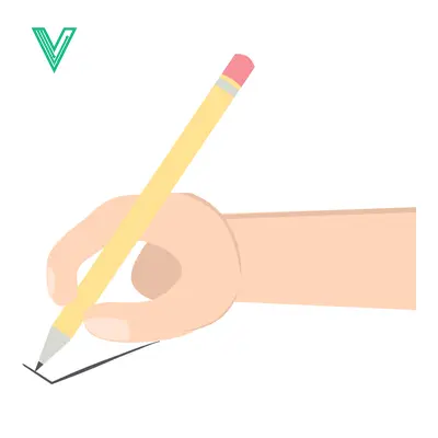 Hand Writing With Pencil On Paper