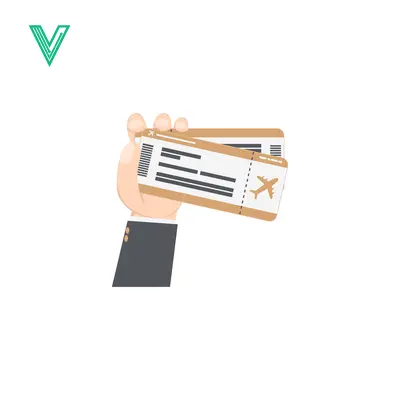 Hand holding two airplane tickets for travel