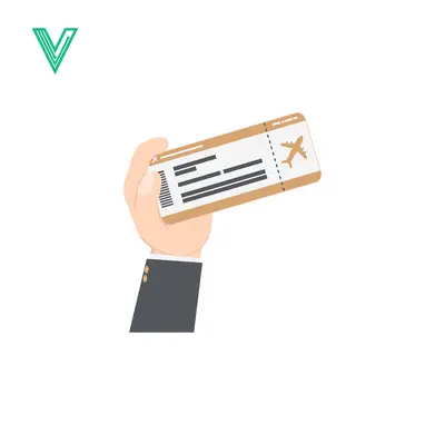 Hand holding a ticket for travel or event