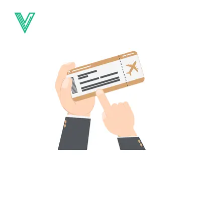 Hand Holding Airline Ticket for Travel
