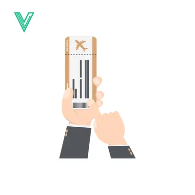 Aset desain premium: Hand Holding Airplane Ticket for Travel and Booking