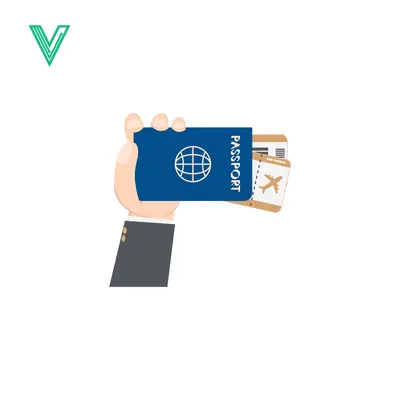 Hand Holding Passport and Boarding Pass for Travel